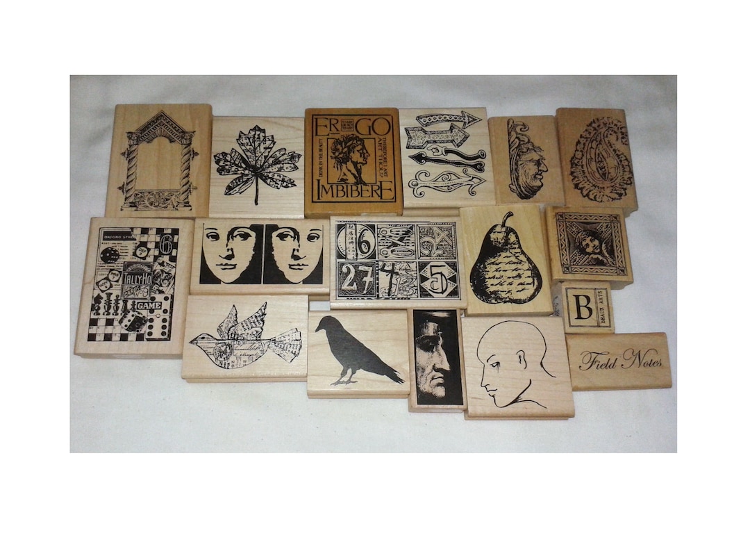 Tim Holtz Cling Rubber Stamps FADED TYPE CMS397