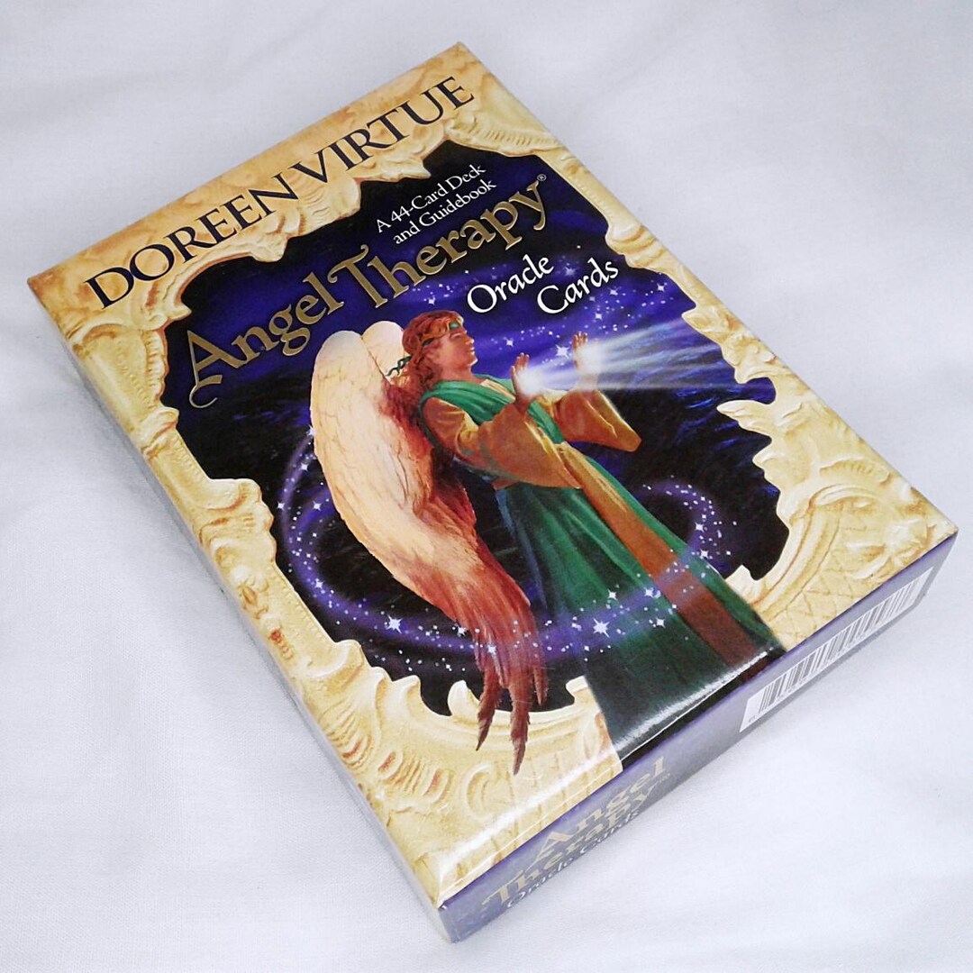 OOP Angel Therapy Oracle Cards Doreen Virtue Used Rare Deck Guidebook ...