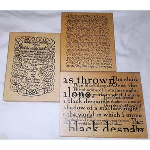 Choose XXL Large Writing Rubber Stamp Background Vintage Script Alphabet Document Shelley Poem