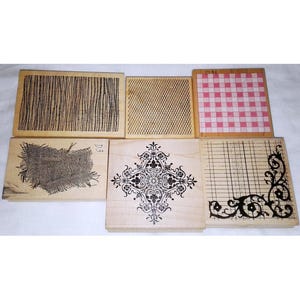 Choose Texture Rubber Stamp Pattern Background Fishnet Mesh Gingham Journal Grunge