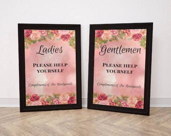 Printable A4 Bathroom Basket Sign