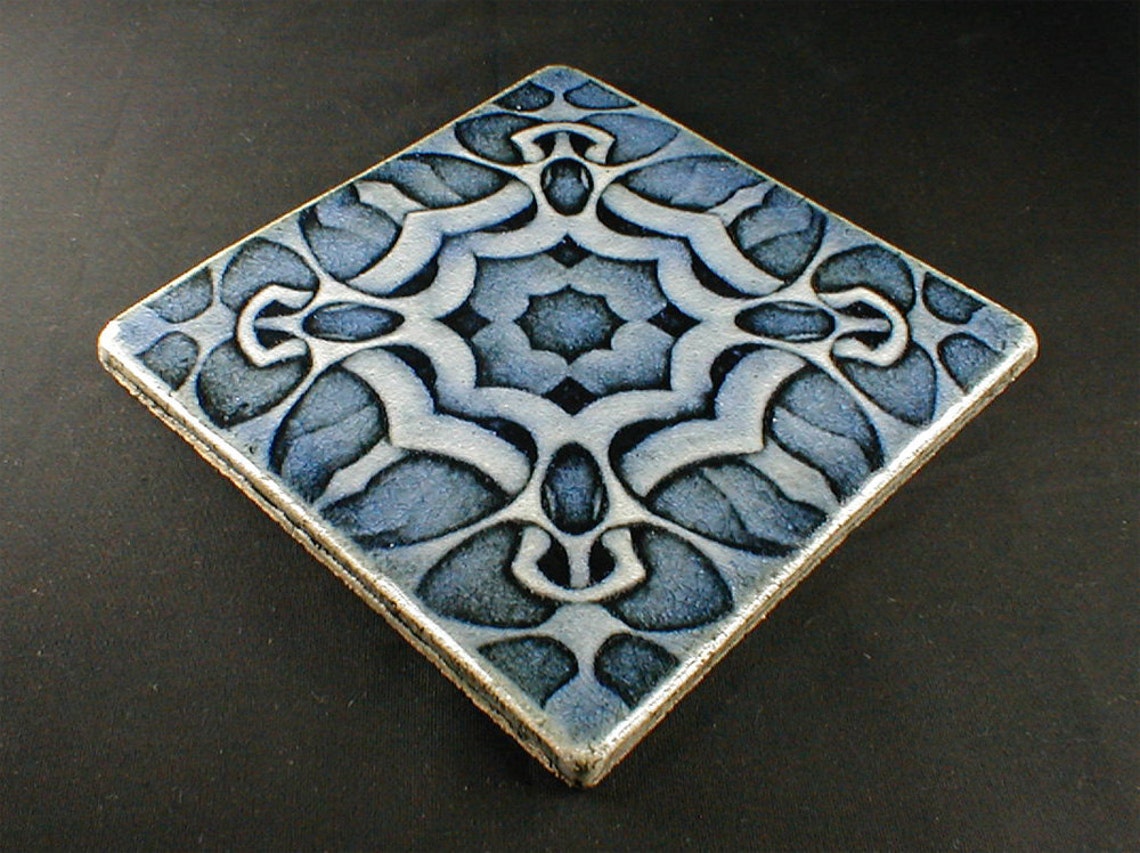 Thistle tile Arts and Crafts tile 6 x 6 Gift Etsy