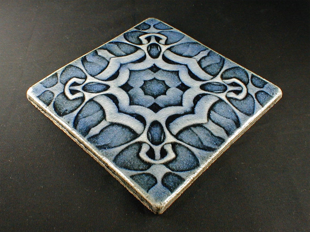 Thistle tile Arts and Crafts tile 6 x 6 Gift Etsy