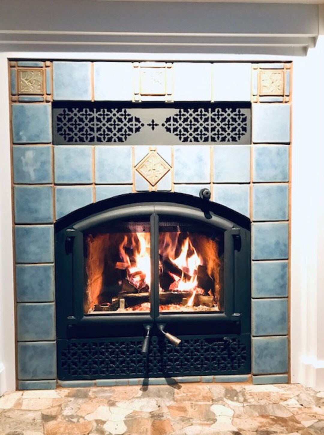 Handmade Field Tiles From Campbell Tileworks, Wall Tiles, Fireplace ...