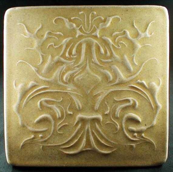 Art Nouveau Tile 6 X 6 Accent Tile Decorative Tile Etsy