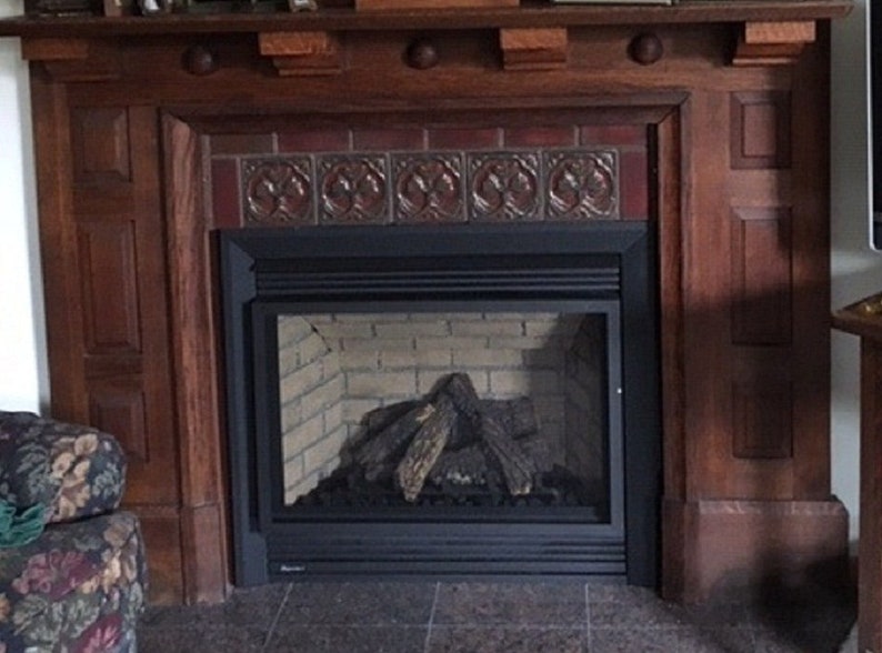 Fireplace Tiles With Glossy Red And Black Glaze 6x6 Etsy