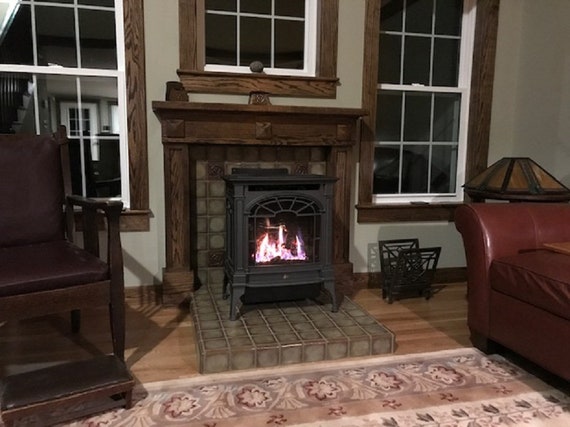 Fireplace Tiles Handmade Tile Brownstone Glaze Kitchen Etsy