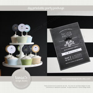 Little Mister Printable Birthday Party Package by Tania #39 s Design Studio Little Mister Printable Birthday Party Package by Tania #39 s Design Studio