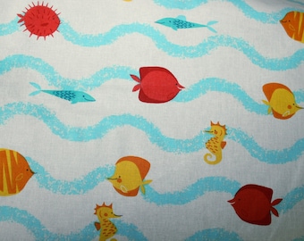 1 Sábana de cuna infantil - Peces