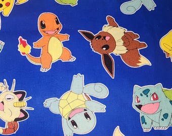 1 Children's Cot Sheet - Pokemon