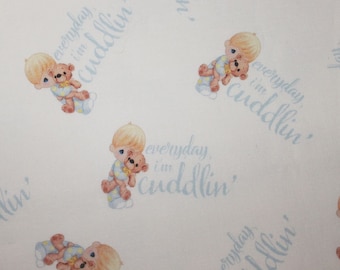 Fitted Pack n Play Sheet - Precious Moments  - Mattress 25.5 x 37.5