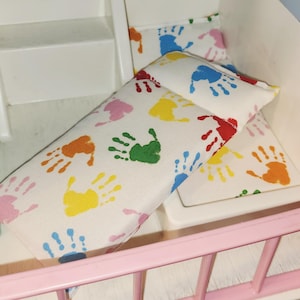 Vintage Little Tikes Doll House replacement mattresses -ASSORTED PATTERNS - Foam pair of mattresses (2) -