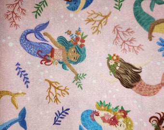 1 Children's Cot Sheet - Mermaids