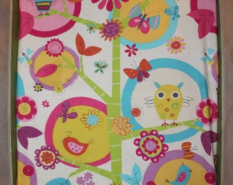 Fitted Pack n Play Sheet - Owls - Mattress 25.5 x 37.5