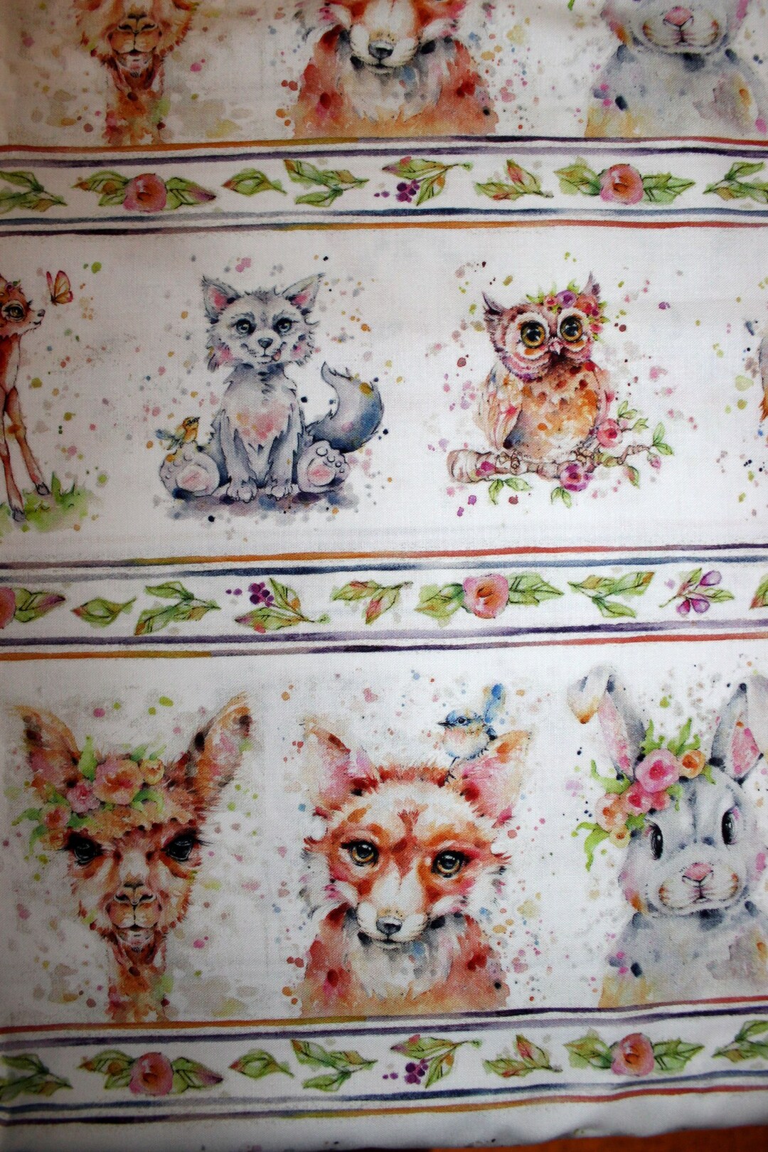 Fitted Pack N Play Sheet Little Darlings Woodland Animals Standard Size