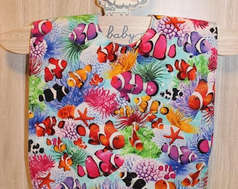 MEDIUM - Infant/Toddler/Preschool Water Resistant Bibs - Assorted patterns - Size MEDIUM