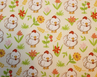 Envelope Style Pack n Play Sheet  - Chickens on yellow