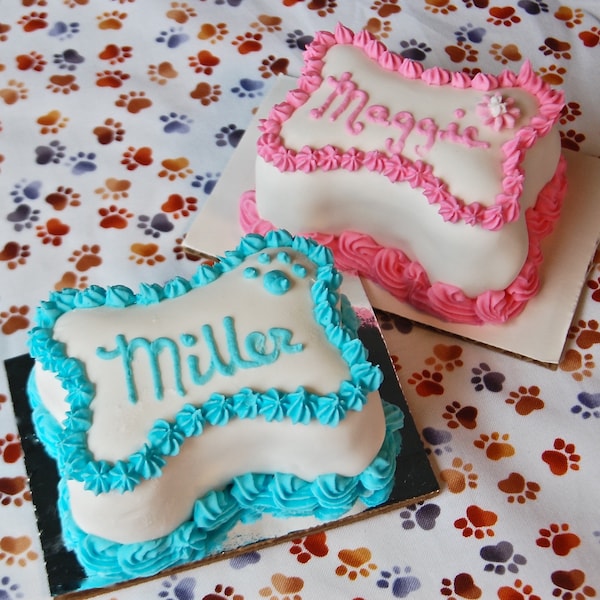 Soft Mini Dog Birthday Cakes  for Small Dogs, Puppies  or Cats