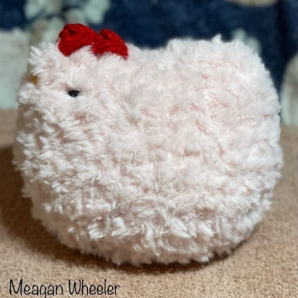 Crocheted Chicken, Fuzzy Chicken, Chicken Plushy