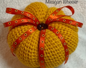 Crocheted Pumpkin, Fall Pumpkin, Fall Decor, Pumpkin Decor, Decorative Pumpkin, Fall Decoration, Pumpkin Decoration, Handmade Pumpkin