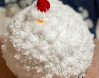 Crocheted Chicken, Fuzzy Chicken, Chicken Plushy