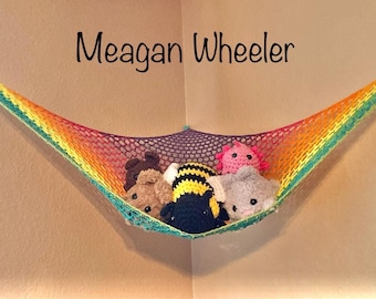Crocheted Toy Hammock, Toy Hammock, Toy Storage, Stuffed Animal Storage, Stuffed Animal Hammock