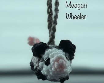 Opossum Car Charm, Opossum Car Accessory, Opossum Rear View Mirror Charm