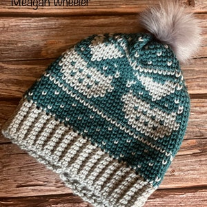 Crocheted Hat, Owl Hat, Crocheted Winter Hat, Crocheted Ladies Hat, Winter Hat, Winter Hat with Pom Pom, Ladies Hat with Pom Pom