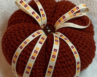 Crocheted Pumpkin, Fall Pumpkin, Fall Decor, Pumpkin Decor, Decorative Pumpkin, Fall Decoration, Pumpkin Decoration, Handmade Pumpkin