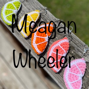 Citrus Fruit Keychain, Fruit Keychain, Lemon Keychain, Lime Keychain, Orange Keychain, Grapefruit Keychain, Stocking Stuffers