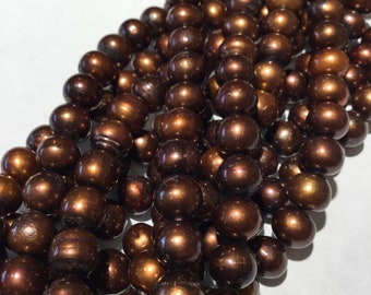 Chocolate freshwater pearls