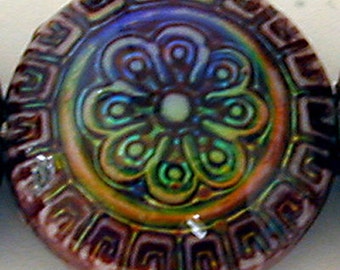 Mirage 16 x 7mm sun blossom color-changing mood bead 5 beads