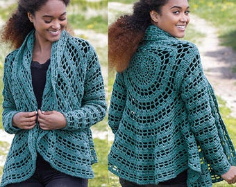 Crochet Jacket Wool and Alpaca, Crochet Top, Women's Clothing