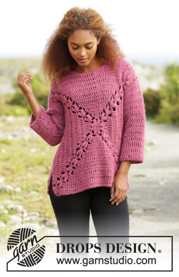 Crochet Woman Sweater Crochet Top 