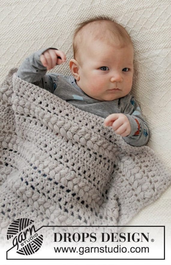 Copertina uncinetto in alpaca e lana, coperta neonato, copertina