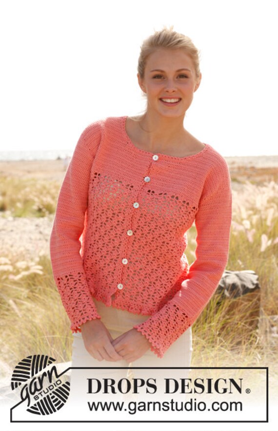 Women Jacket Crochet Crochet Top Cotton 
