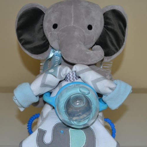 Elephant Motorcycle Diaper shops Cake Unique Baby Shower Centerpiece or Welcome Baby Home Gift, Baby Boy, Girl, or Gender Neutral Made to Order