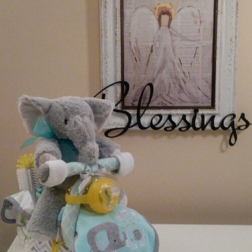Elephant Motorcycle Diaper shops Cake Unique Baby Shower Centerpiece or Welcome Baby Home Gift, Baby Boy, Girl, or Gender Neutral Made to Order