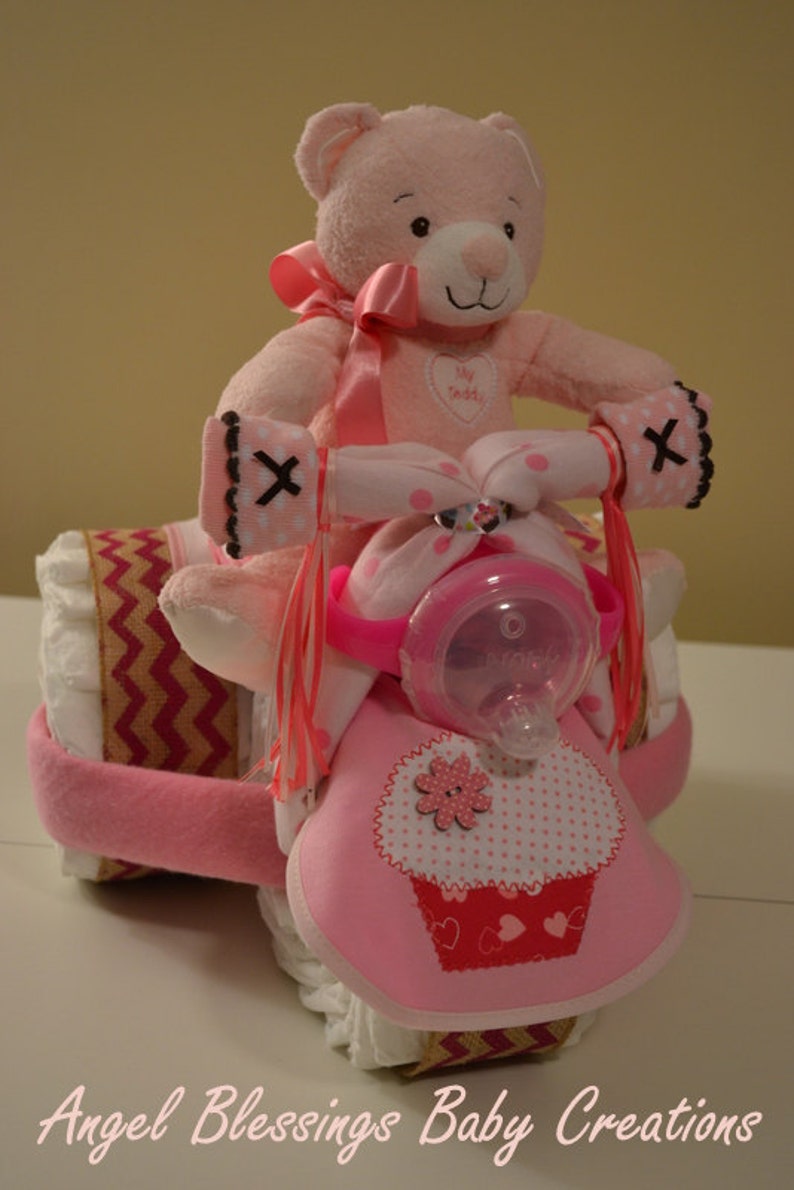 Tricycle Diaper Cake Baby Shower Centerpiece Made to Order Etsy