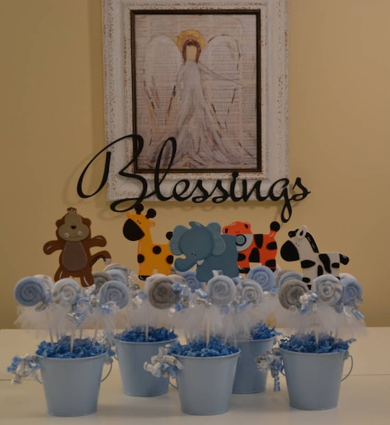 animal centerpieces for baby shower