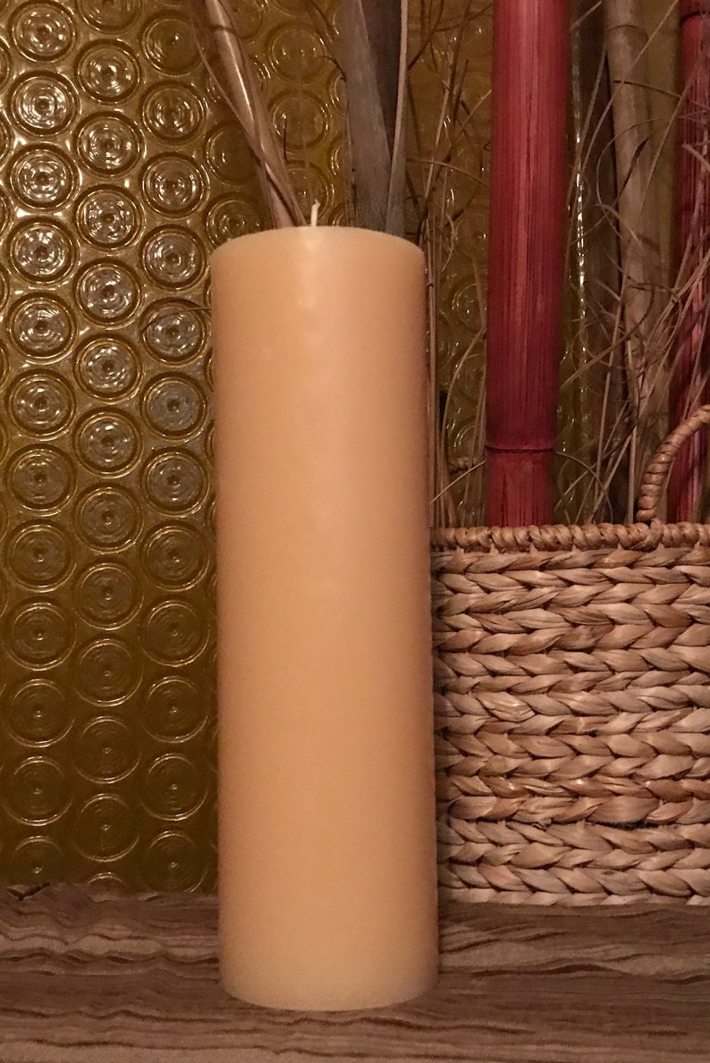 Unscented 4x12 Extra Large Pillar Candle Etsy