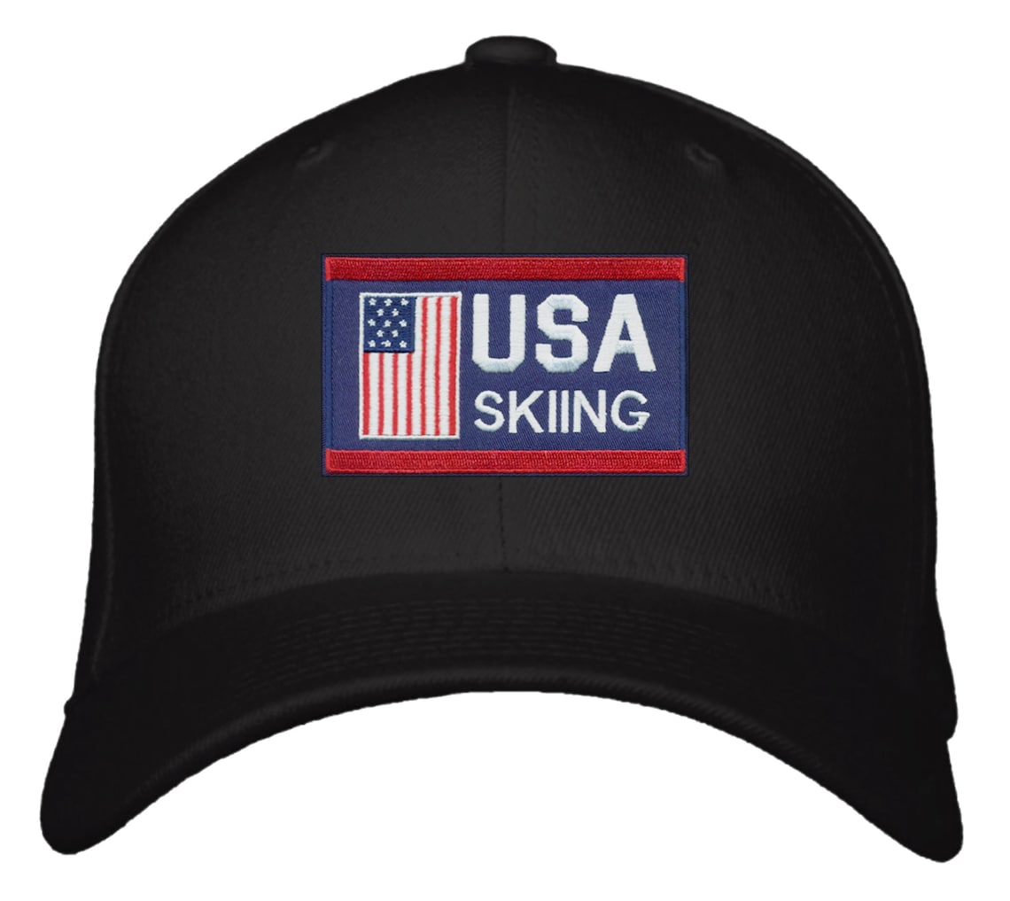 USA Skiing Hat Comfort Fit American Winter Olympics Ski Team Etsy