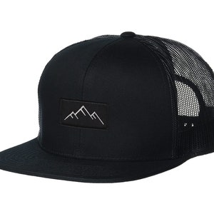Mountain Trucker Hat Flat Brim Mesh Hiking Hat, Mesh Hunting Hat ...