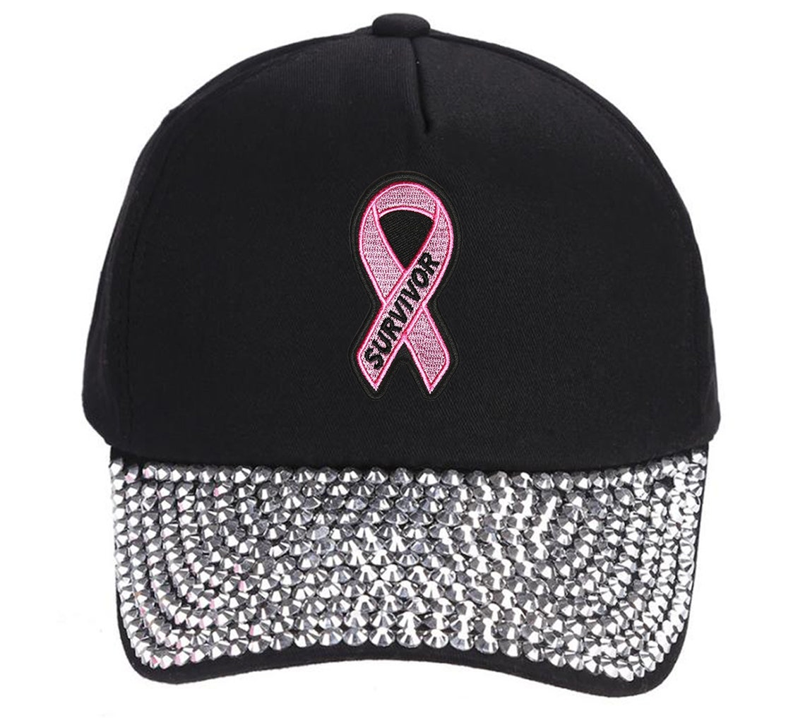 Breast Cancer Survivor Hat Pink Ribbon Awareness Color Style Etsy