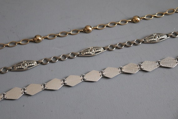 YOUR CHOICE:  Vintage Silver or Gold Tone Metal S… - image 3