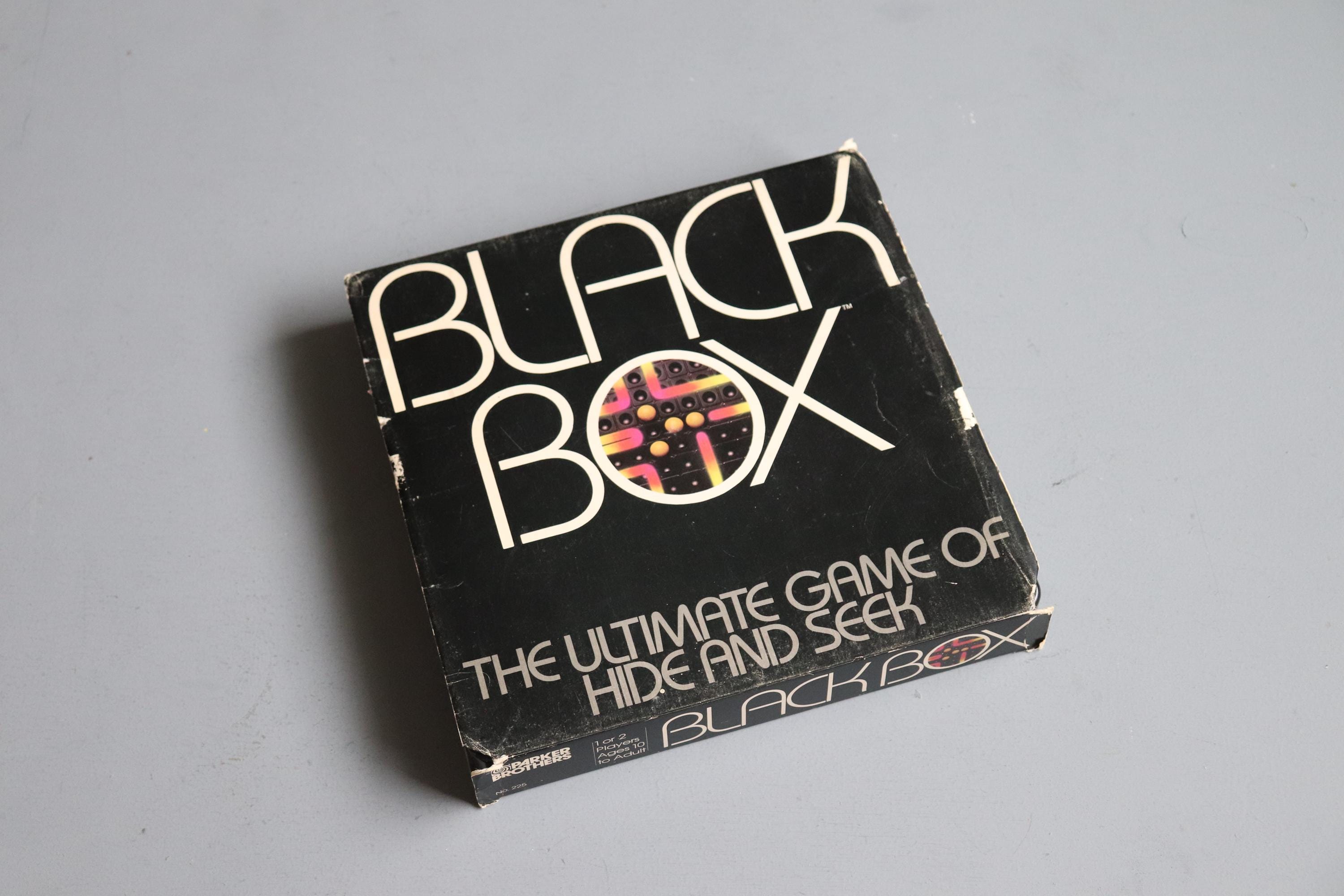 Vintage Black Box Game - Parker Brothers - Hide and Seek Game - Etsy