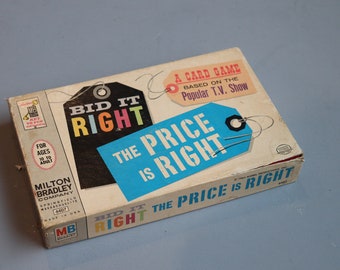 Vintage 1964 Price is Right Card Game