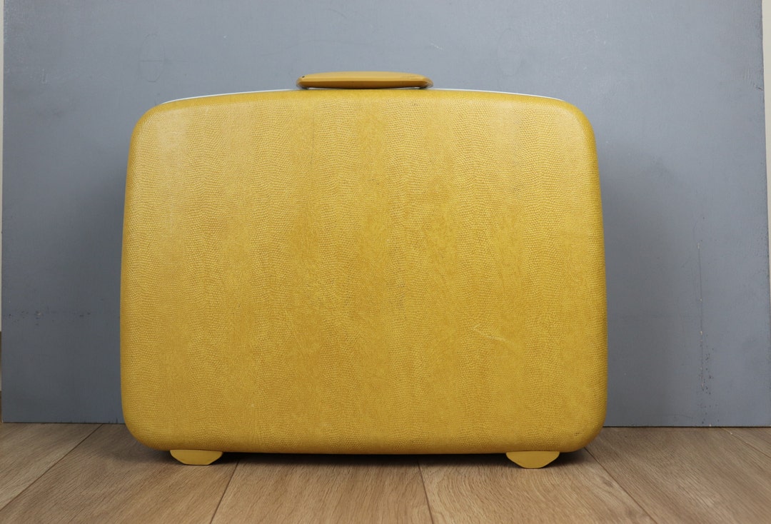 Vintage Samsonite Yellow Suitcase / Luggage Etsy