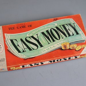 Vintage Easy Money Board Game - Milton Bradley