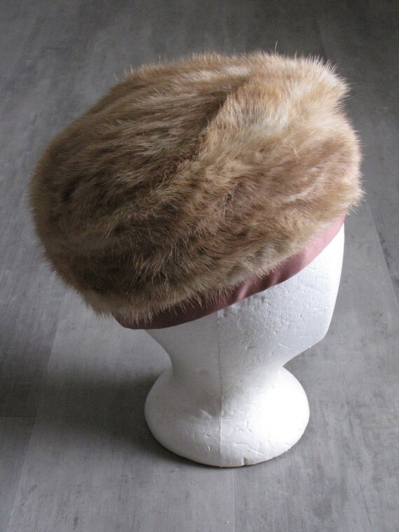 SALE Vintage Pill Box Fur Hat - image 2